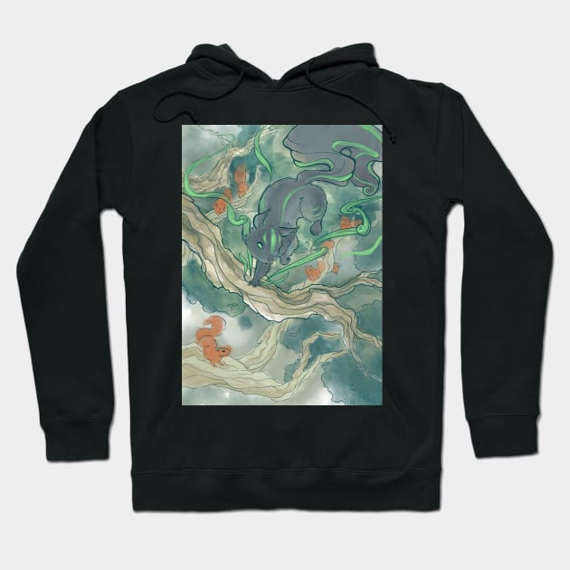 The Squirrel General - Magic The Gathering Inspired Traditional Watercolor artwork Hoodie by sheehanstudios